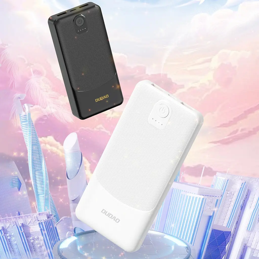 Універсальна мобільна батарея Dudao 10000mAh K10 12W 2xUSB-A,USB-C (IN) Чорний - фото 2