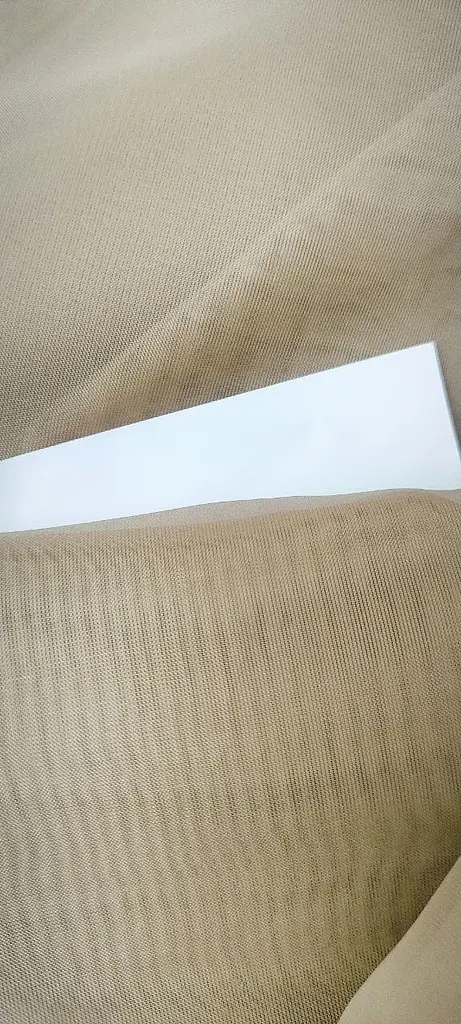 Тюль шифон бежевий без обважнювача 600х260 - фото 4