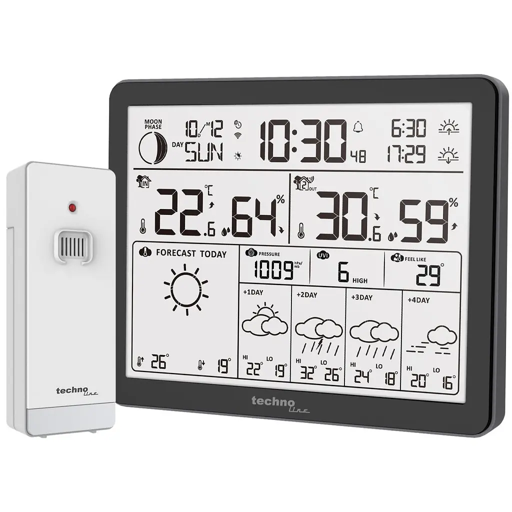 Метеостанція Technoline Tuya Smart/SmartLife WD3000 Black (WD3000)