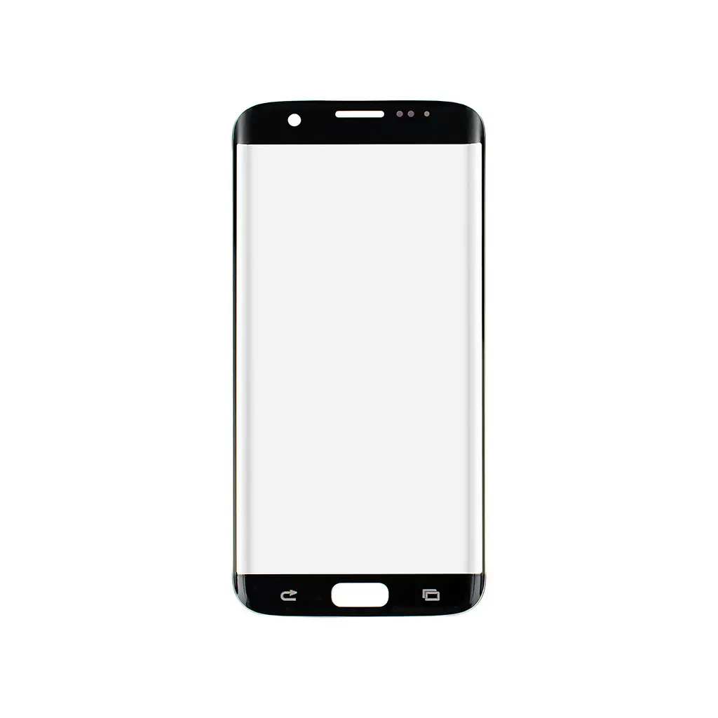 Скло корпусу з рамкою для Samsung Galaxy S7 EDGE G935 сріблястий - фото 2