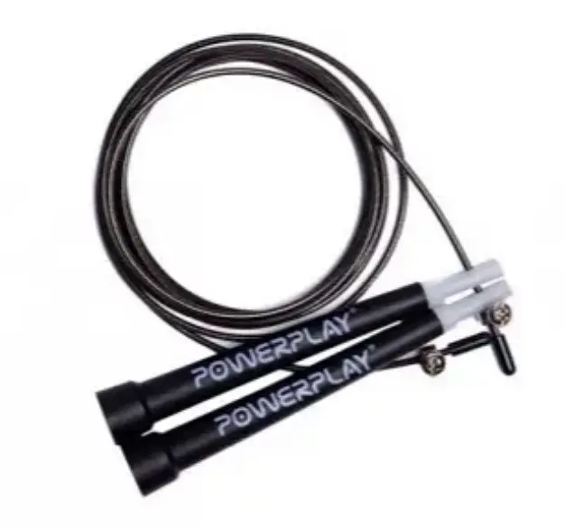 Скакалка швидкісна PowerPlay 4202 Ultra Speed Rope Чорна 2,9 м (PP_4202_Black) - фото 3