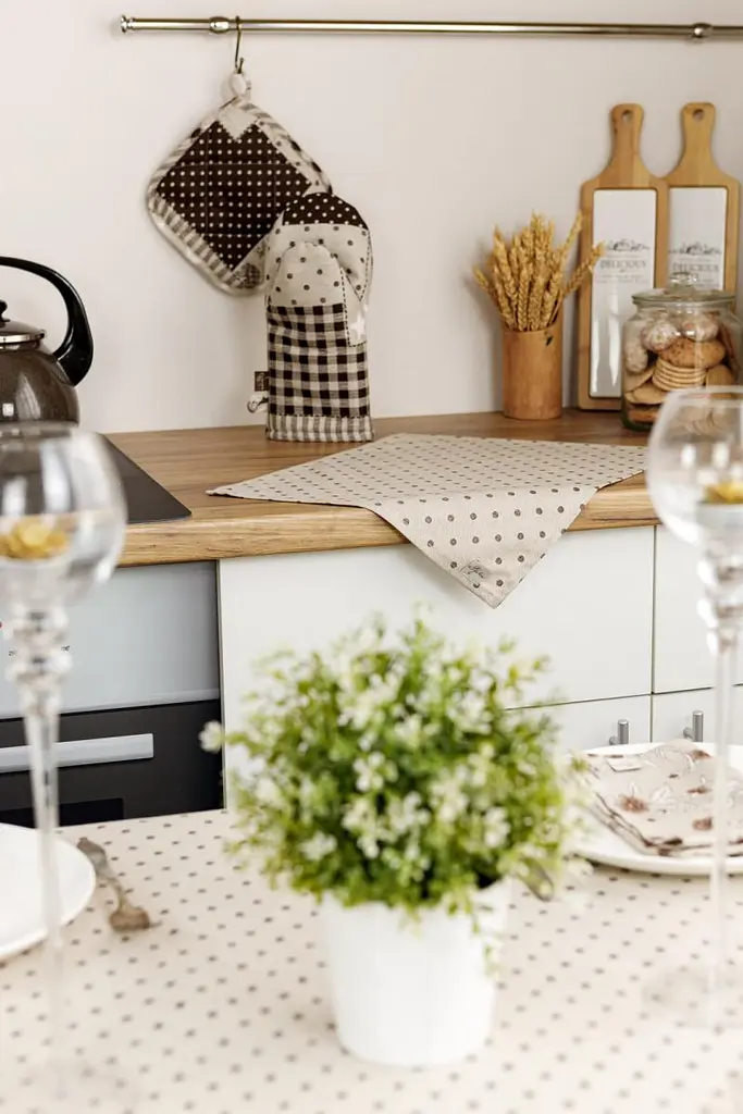 Салфетка сервировочная Прованс Хозяйка Горох 45х35 см коричневая (31530) - фото 3