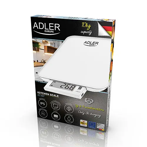 Ваги кухонні Adler AD 3167 white USB - фото 7