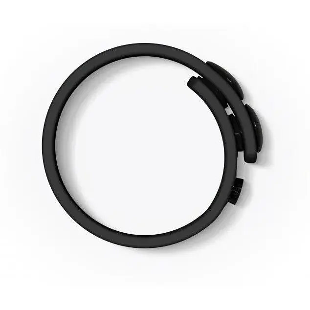 Регулируемое эрекционное кольцо на кнопках Love To Love Hero Ring - Black Onyx - фото 2