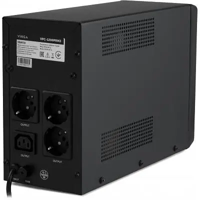 Пристрій безперебійного живлення Vinga LED 1200VA ( (VPC-1200PRM3) ) (VPC-1200PRM3) - фото 4