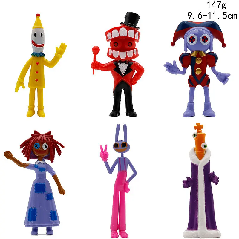 Іграшки фігурки Дивовижний Цифровий Цирк «The Amazing Digital Circus» 6 шт. - фото 2
