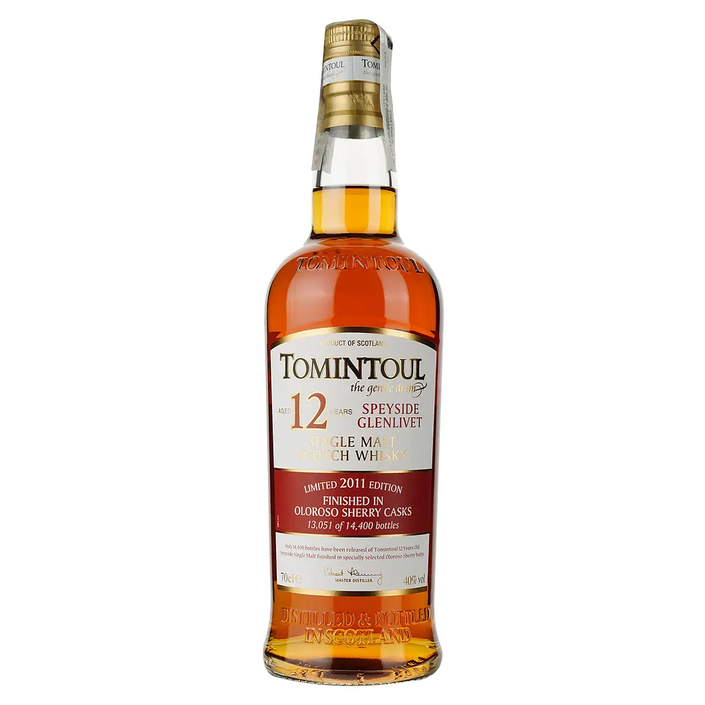 Віскі Tomintoul Oloroso Cask 12 yo Single Malt Scotch Whisky, 40%, 0,7 л - фото 2