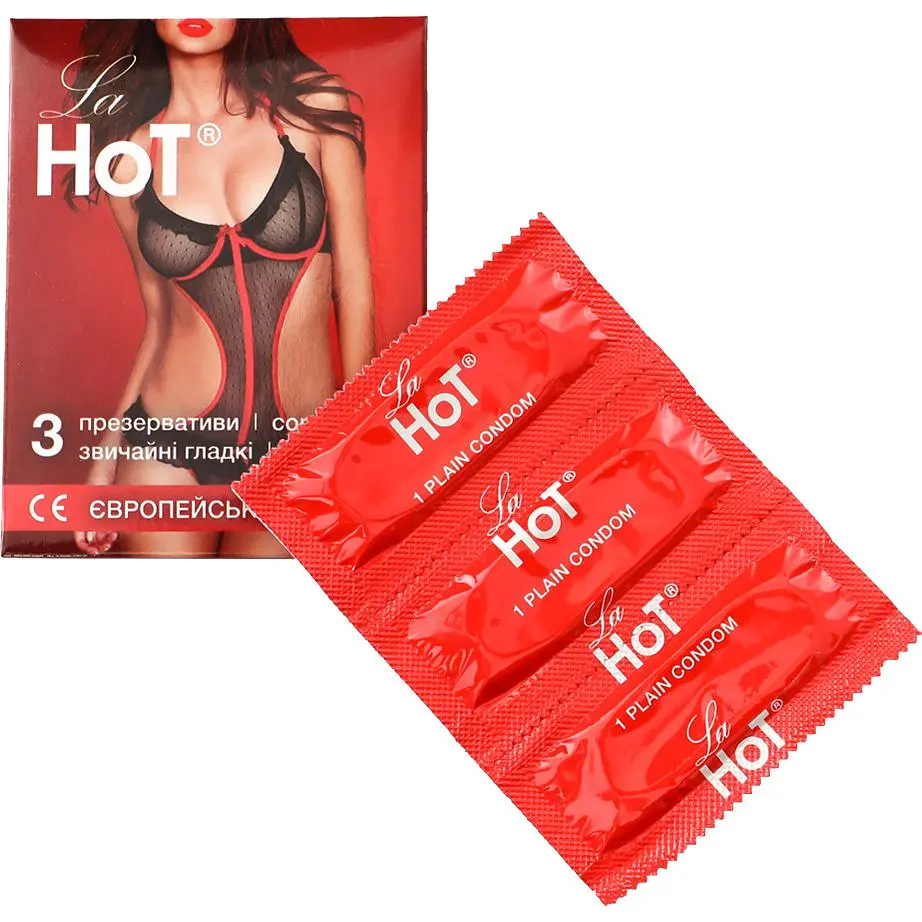 Презервативи La Hot гладкі 72 шт. (24 уп. х 3 шт.) - фото 3