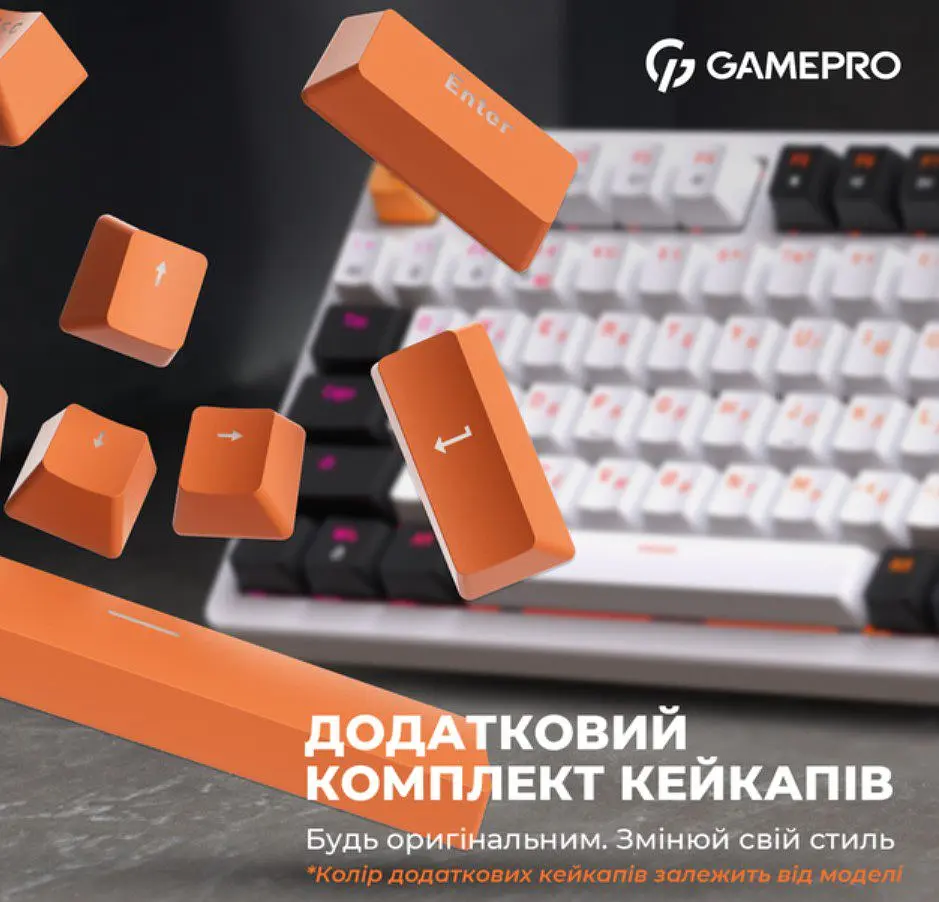 Клавиатура игровая механическая GamePro GPMK-170 Outemu Red Swich Hot-Swap RGB White - фото 18