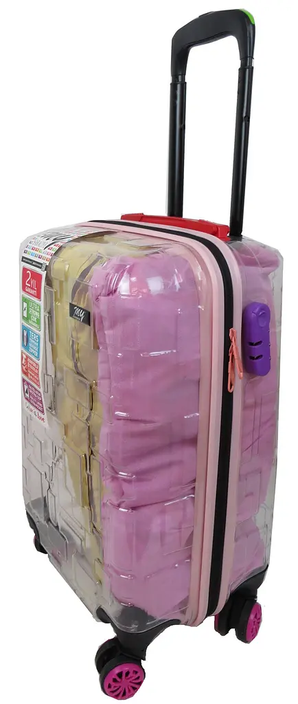 Валіза маленька My Luggage ABS-пластик 55х34х25 см 42 л Прозора - фото 6