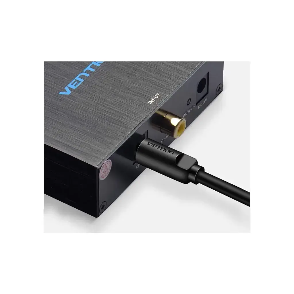 Кабель мультимедійний Optical Toslink 1.0m black Vention (BAEBF) - фото 5