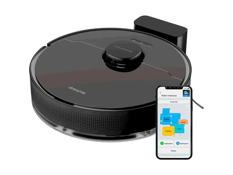Робот-пилосос з вологим прибиранням Dreame Bot D10S Pro Black