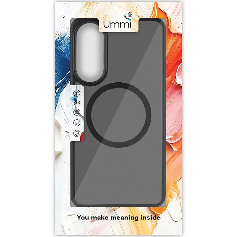 Чехол Ummi Colorful with MagSafe для Samsung Galaxy S25 Edge Черный / Black - фото 6