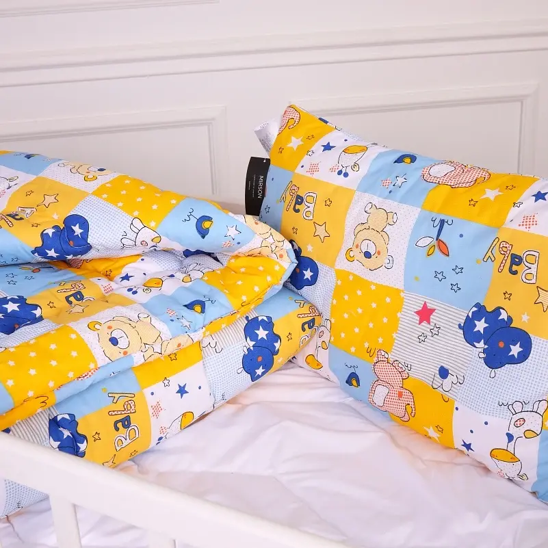 Набор детский MirSon зима Kids Time 20-0038 Cute animals 110x140 см хлопок: одеяло с подушкой (2200009671227) - фото 2