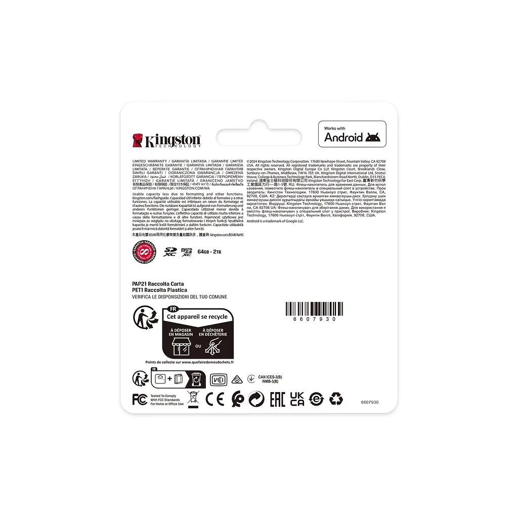 Карта пам'яті Kingston 128GB SDXC class 10 UHS-I V10 A1 Canvas Select Plus (SDS3/128GB) - фото 4