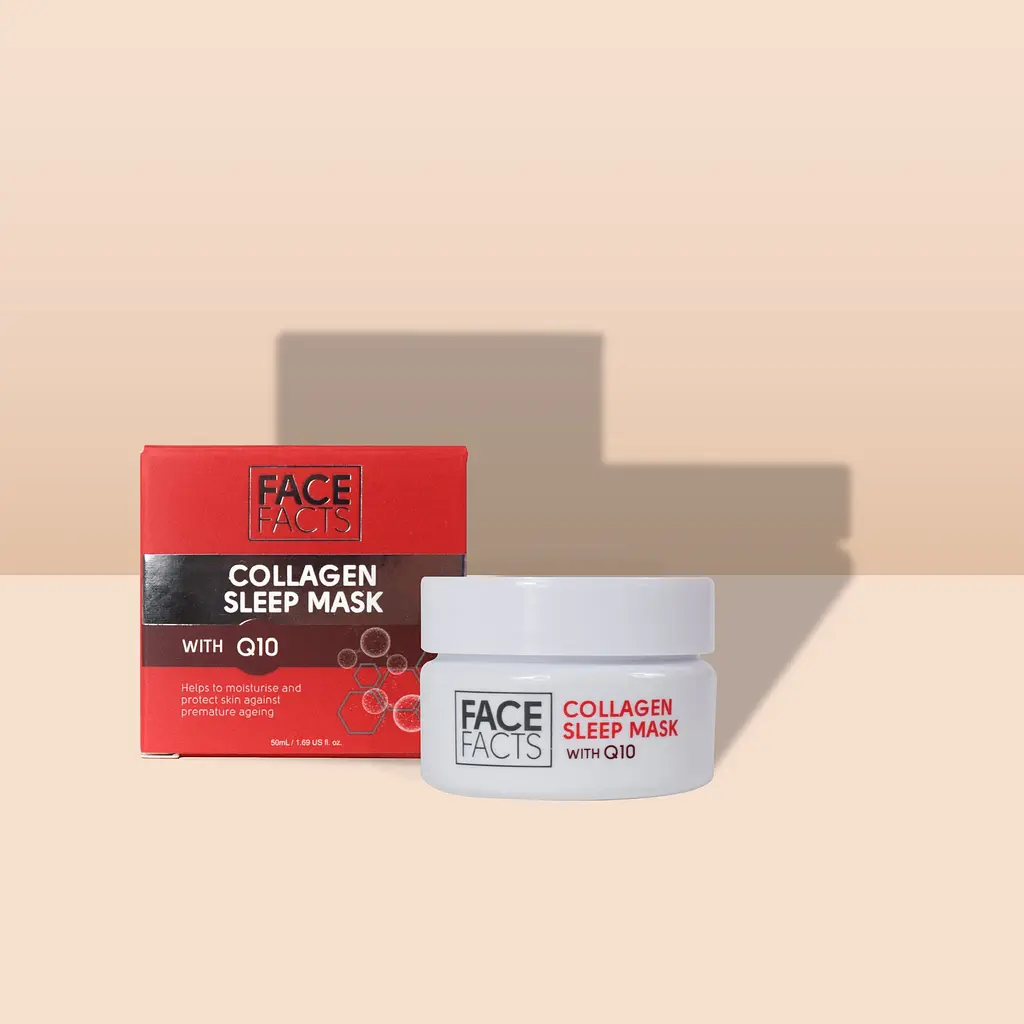 Ночная гель-маска Face Facts Collagen Sleep Mask With Q10 с коллагеном и коэнзимом Q10 50 мл - фото 2