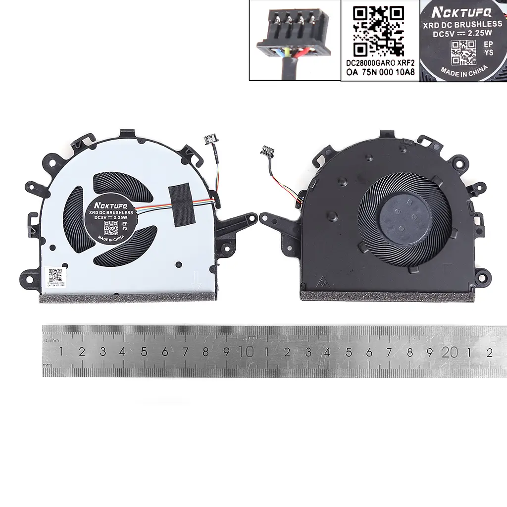 Вентилятор для Lenovo S145-15 V15-IWL V15-IIL V15-ADA series, (FLAW DFS5M325063B1P, DC28000DWF0, SF10R66288, 5F10S13875, Аналог) - фото 3