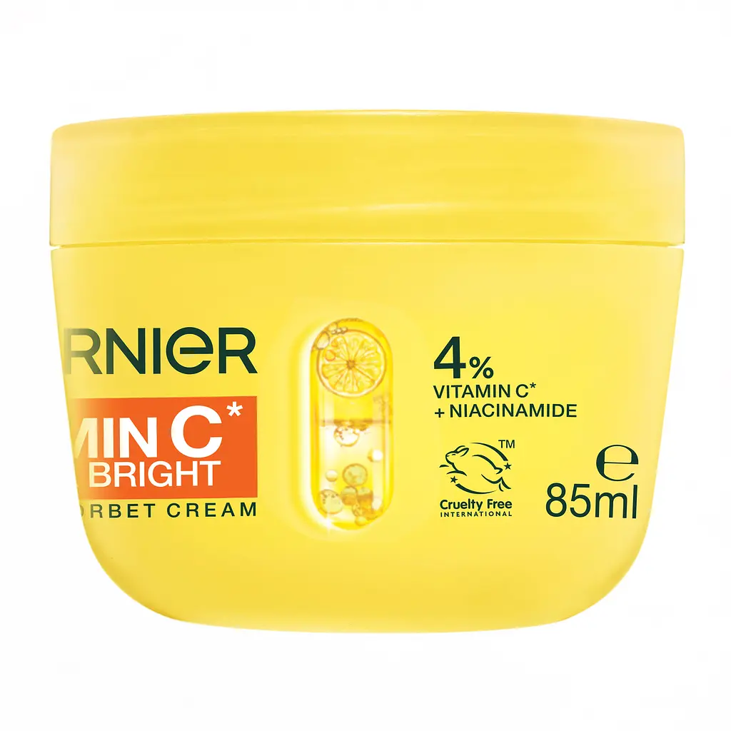 Зволожувальний крем-сорбет Garnier Vitamin C Fresh & Bright з вітаміном С для надання свіжості та сяяння шкірі обличчя, 85 г - фото 2