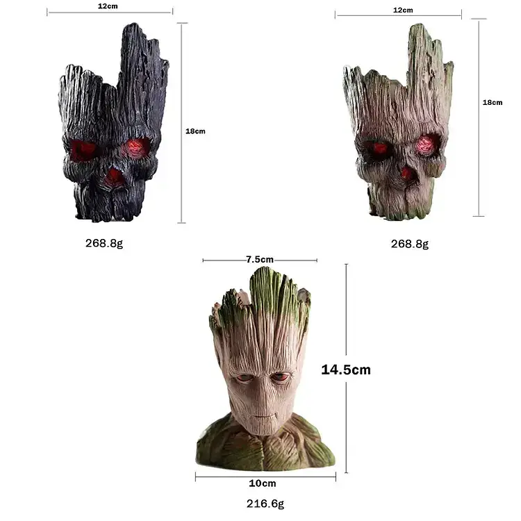 Набір горщиків для квітів або канцелярії Грут Groot G10+G11+G5 - фото 9
