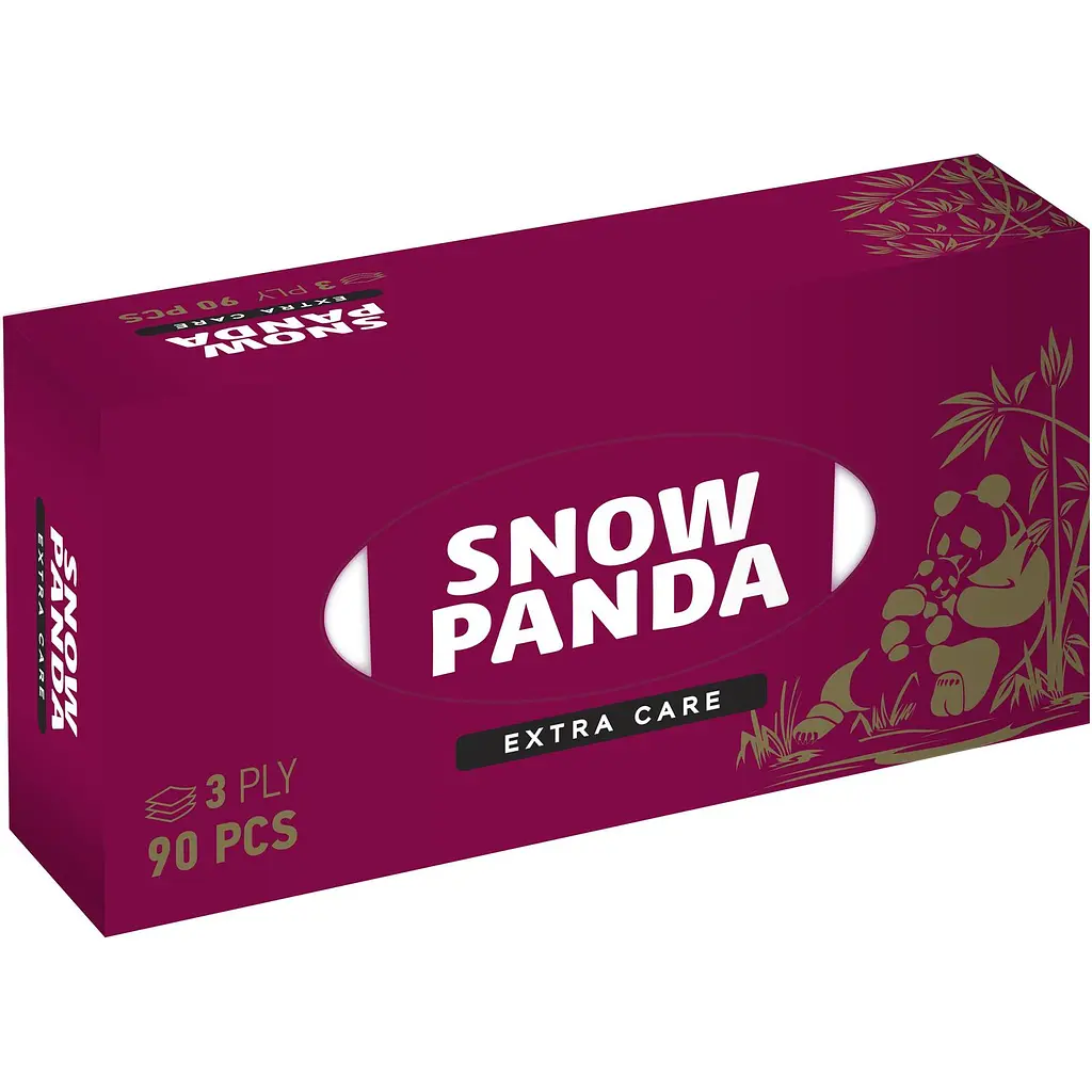 Серветки Сніжна Панда Extra Care, тришарові, 90 шт. - фото 2