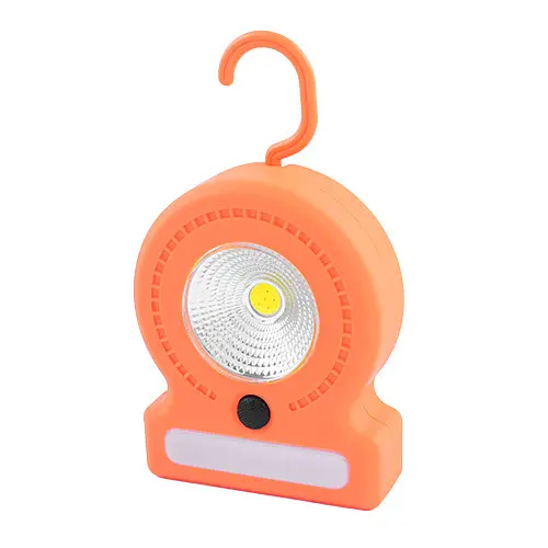 Ліхтар кемпінговий 3 режими COB, 8SMD(white), 5SMD(red) магніт та гак для підвіски 3хАА лампа 11см UKC 037-A помаранчевий