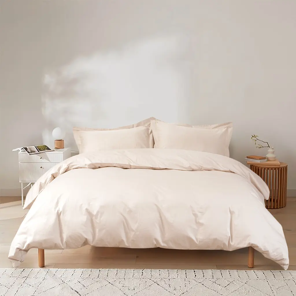 Постельное белье сатин Lotus Home - Dakota Modern кремовый евро - фото 3