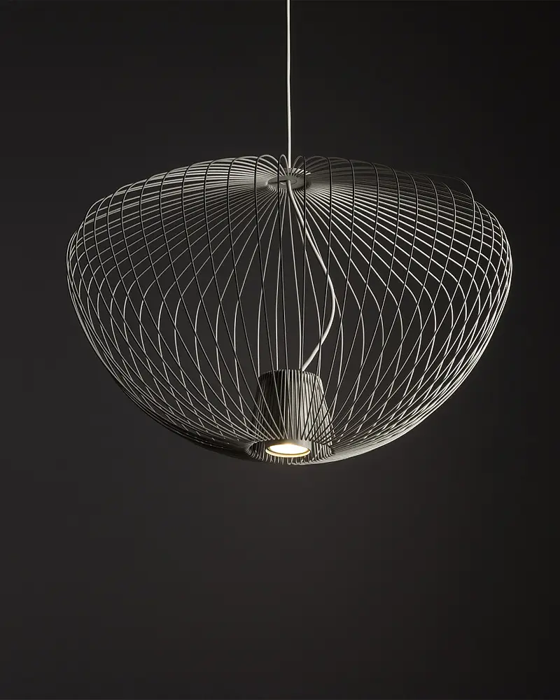 Подвесной светильник, люстра Nowodvorski 11244 Pumpkin M GU10 1x10W IP20 Светло-серый - фото 2