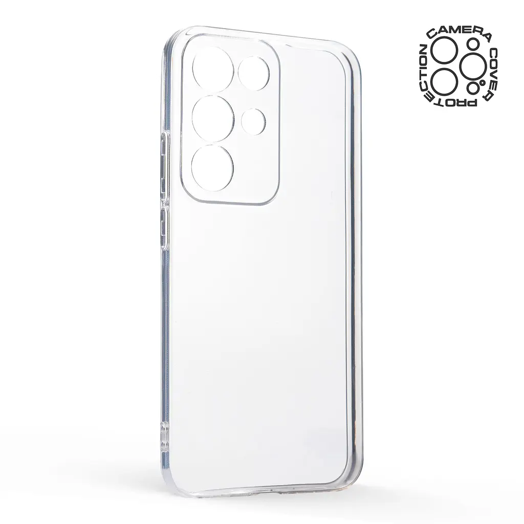 Прозрачный чехол для Realme C85 Pro 4G с защитой камеры, тонкий, силиконовый, бесцветный, ударостойкий, противоударный бампер c закрытой камерой, ArmorStandart (ARM89906) - фото 2