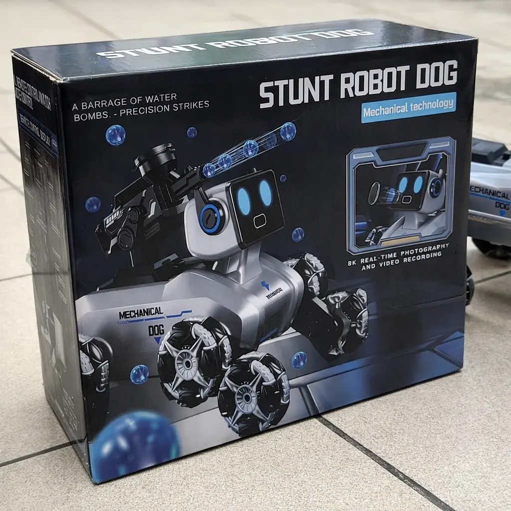 Робот-собака Stunt Robot Dog H29-1 на радіокеруванні з LED-підсвіткою й 8 колесами Mecanum - фото 6