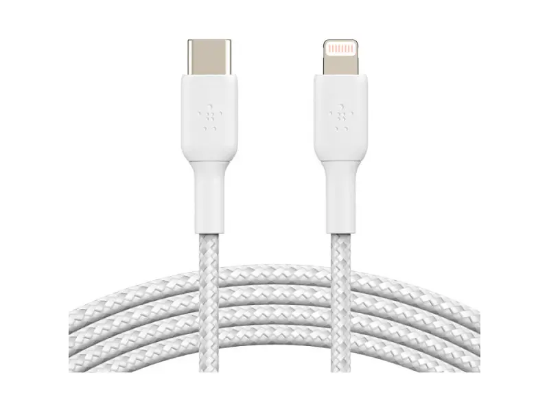 Кабель Lightning Belkin Type-C - Lightning 1m White (CAA004BT1MWH)