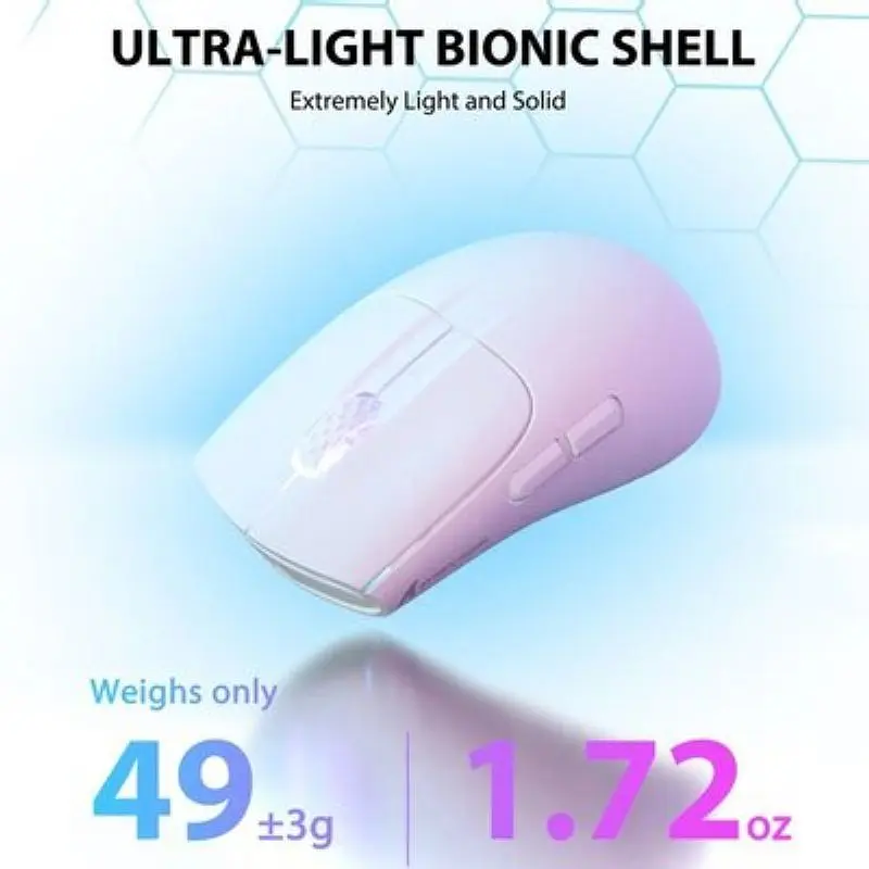 Миша Attack Shark X5 Wireless (AS-6972792471006-W) White - фото 3