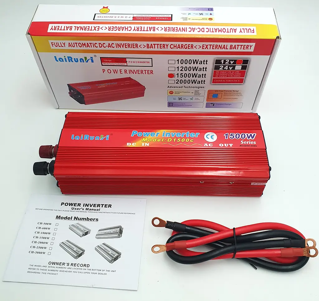 Автоінвертор 12 V-220 V перетворювач напруги 1500 W UKC AC/DC - фото 3