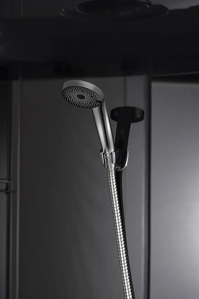 Душовий бокс без гідромасажу Mixxus Strong SB02-90x90x215-GR Satin з низьким піддоном MI6887, Хром матовый, тонований, хром матовий - фото 5