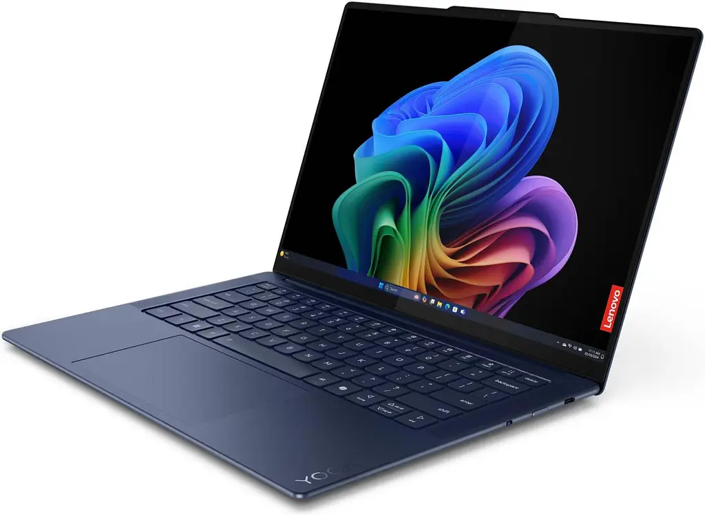 Ноутбук Lenovo Yoga Slim 7 14Q8X9 (14.5 2.9K OLED 90 Hz, Snapdragon X Elite X1E-78-100, 16 GB, 512 SSD, Qualcomm Adreno X1, W11H) Cosmic Blue (83ED0001US) - фото 2