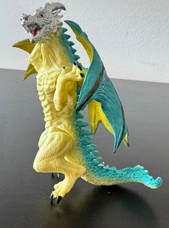 Фігурка Войовничий дракон зі срібною головою, Dino Toys - фото 2