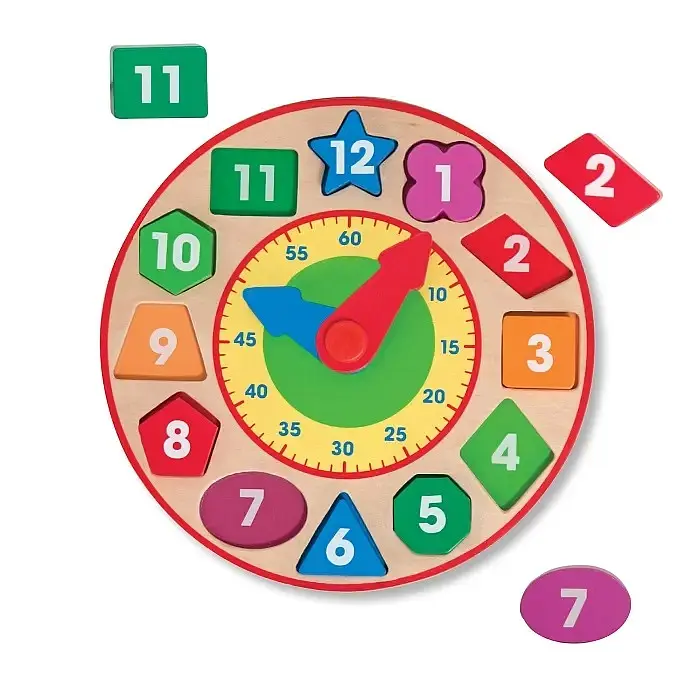 Дерев'яний годинник-сортер Melissa & Doug (MD18593) - фото 2