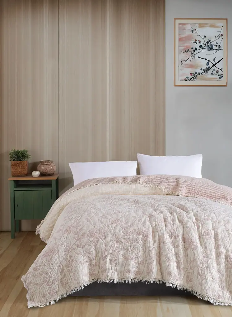 Муслінове покривало Moss Botanic Pudra 230х250 см Moss Home pbe0051375
