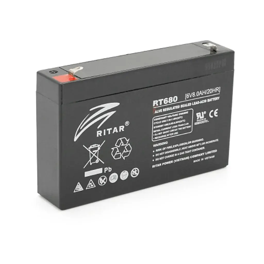 Батарея до ДБЖ Ritar AGM RT680G, 6V-8Ah (RT680G)