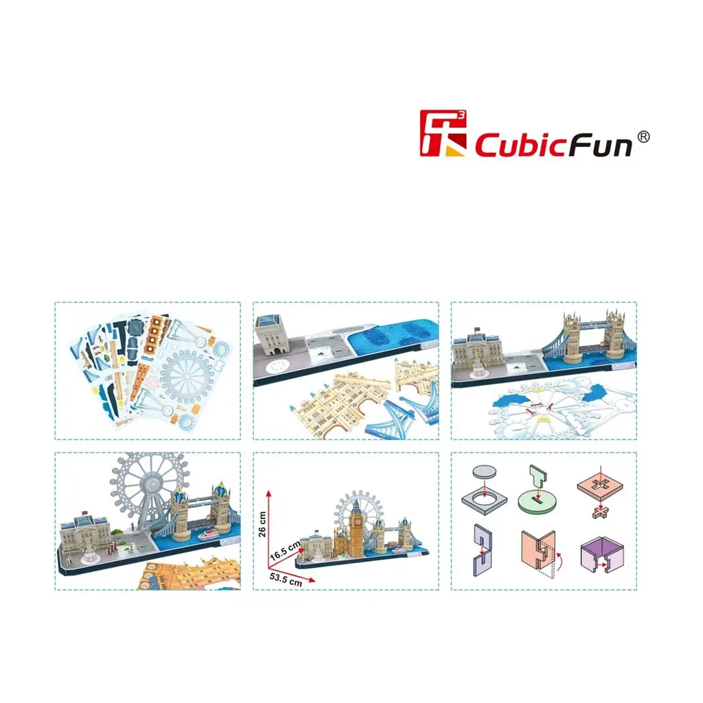 Пазл Cubic Fun Тривимірний пазл CityLine London (MC253h) - фото 5