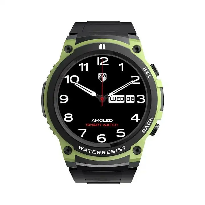 Розумний смарт-годинник Smart Watch DM55 AMOLED Full HD з Bluetooth-дзвінками та 20+ спортивними режимами Зелений - фото 2