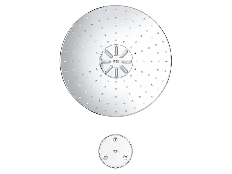 Верхній душ із душовим кронштейном Grohe Rainshower 310 SmartConnect 26640000, Хром - фото 7