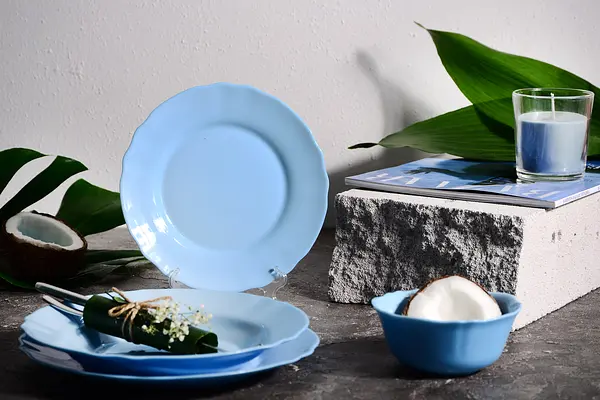 Тарілка супова Luminarc Louis XV Light Blue, 23 см (6614812) - фото 4