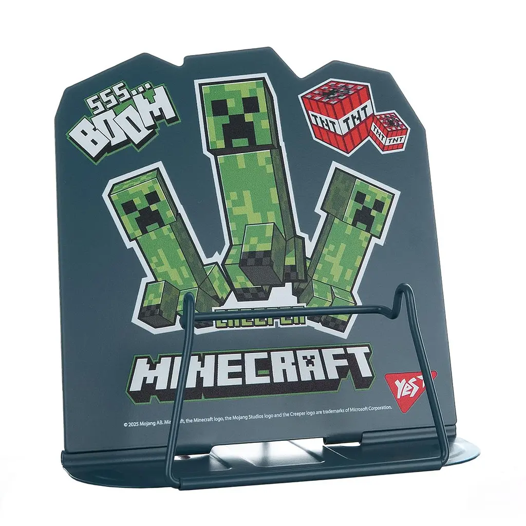 Фігурна підставка для книг Yes "Minecraft.Creeper" метал (470525)