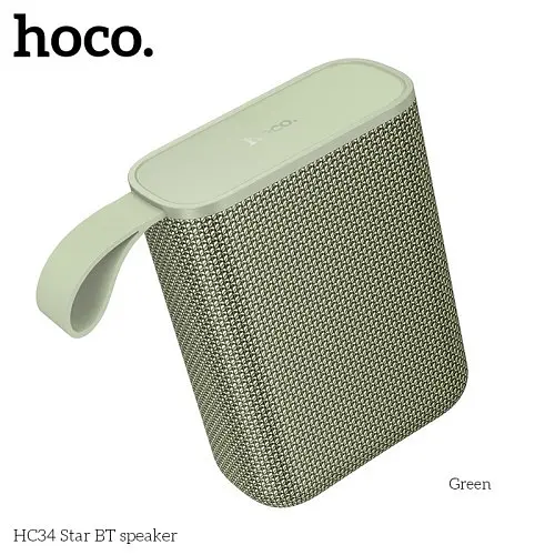 Портативна акустика - бездротова колонка HOCO HC34 Star BT speaker зелений - фото 4