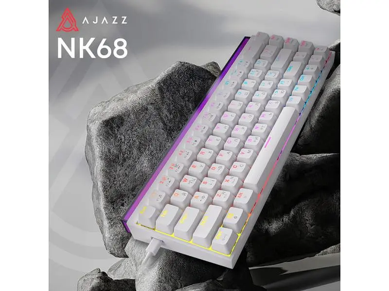 Клавіатура Ajazz NK68 Red White (NK68-R-W) - фото 6