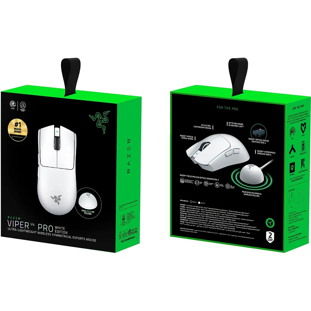 Мышь Razer Viper V4 Pro White (RZ01-05630200-R3G1) [163020] - фото 9