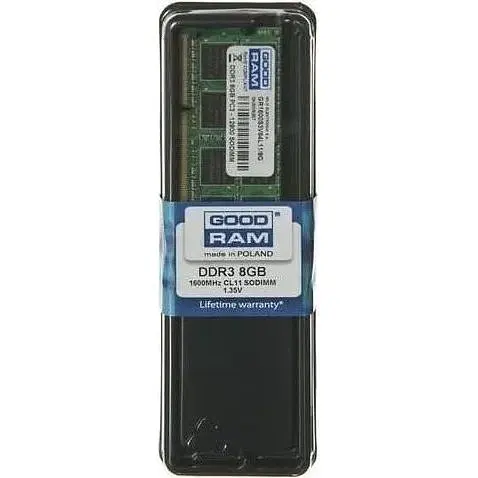 Модуль пам'яті Goodram SO-DIMM DDR3L 8GB 1600MHz (GR1600S3V64L11/8G) - фото 3