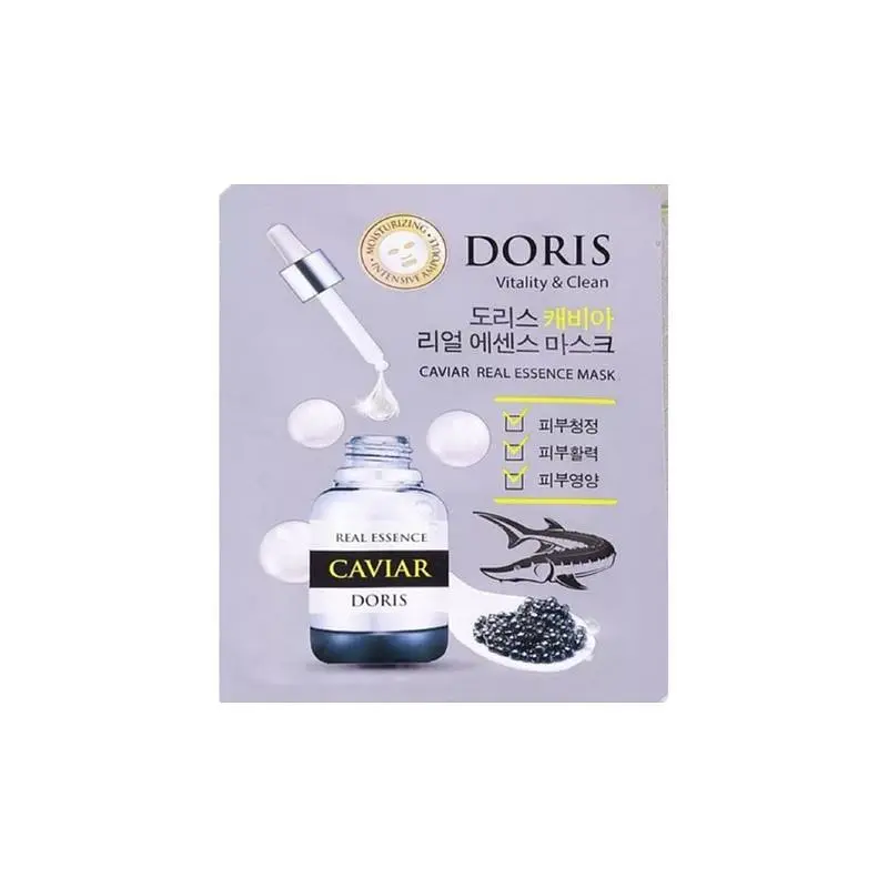 Маска тканинна для обличчя Doris Caviar Real Essence Mask з екстрактом ікри