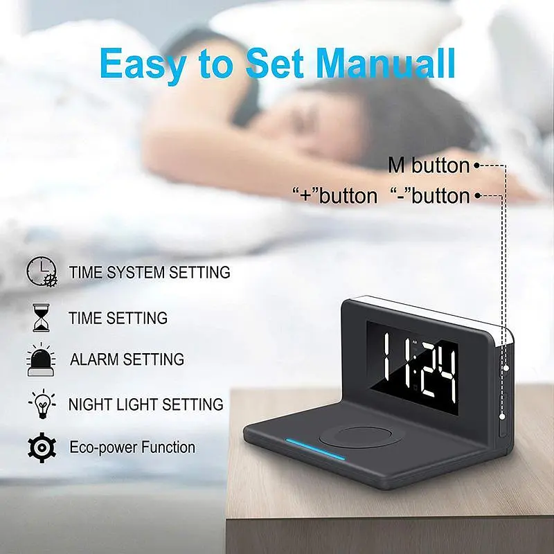 Розумний годинник з LED-підсвіткою і бездротовою зарядкою SY-W0241 - фото 4