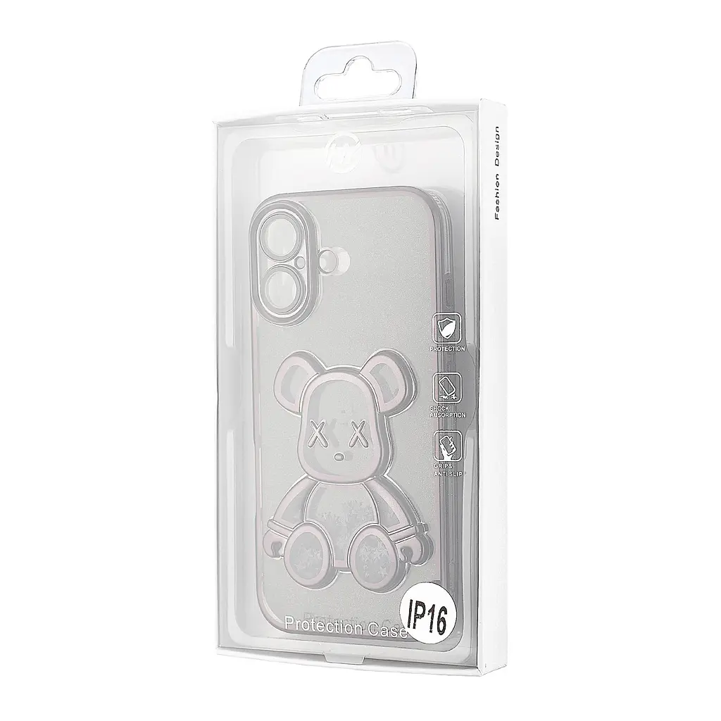 Чохол Shining Bear Case Protected Camera iPhone 16 Black - фото 2